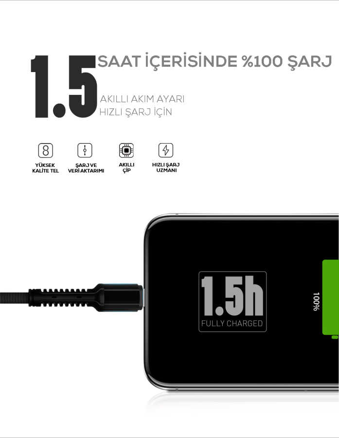 Zore LS63 Micro Usb Kablo - 8