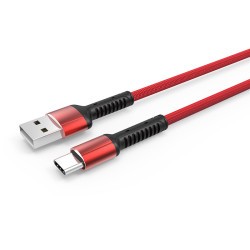 Zore LS63 Type-C Usb Kablo Kırmızı