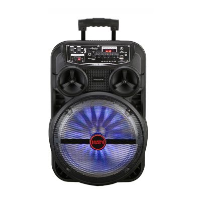 Zore LT-5312BT Mikrofonlu RGB Işıklı 12 inç Stereo Kumandalı Kablosuz Karaoke Hoparlör Speaker v5.0 Siyah