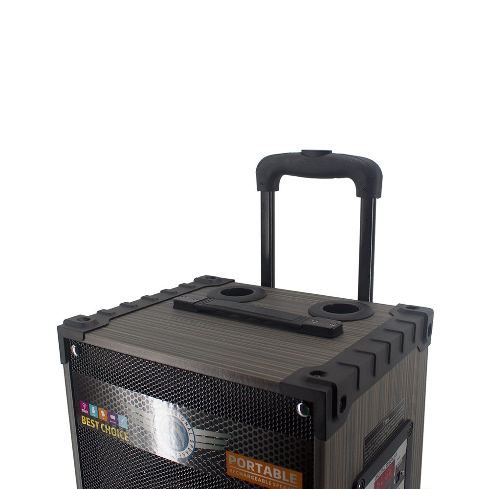 Zore LT-912 Dijital LED Göstergeli FM Radyolu Mikrofonlu Gitar Girişli TWS 12 inç Stereo Bass Kablosuz Karaoke Hoparlör - 4
