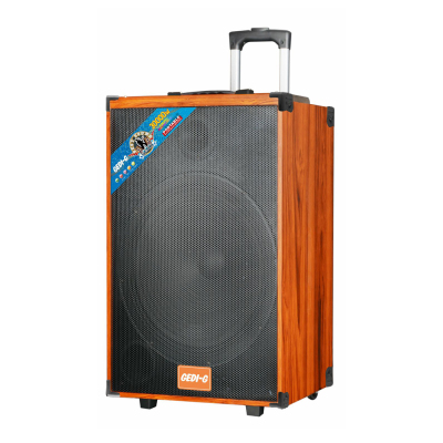 Zore LT-Q15A Dijital LED Göstergeli FM Radyolu Çift Mikrofonlu Kumandalı TWS Kablosuz Karaoke Hoparlör Speaker Kahverengi