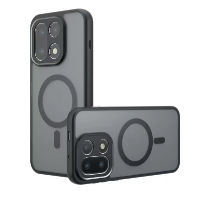 Zore Lunex Case for OnePlus 15 5G with M-Safe Charging and Camera Protection Black