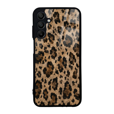 Zore Lusi Patterned Case with Camera Protection for Galaxy A15 Kahve Leopar
