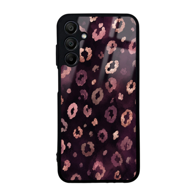 Zore Lusi Patterned Case with Camera Protection for Galaxy A15 Pembe Leopar