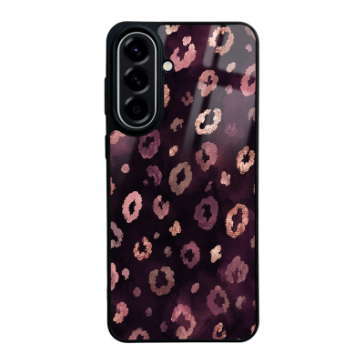 Zore Lusi Patterned Case with Camera Protection for Galaxy A57 Pembe Leopar