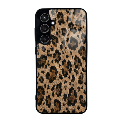 Zore Lusi Patterned Case with Camera Protection for Galaxy S23 FE Kahve Leopar