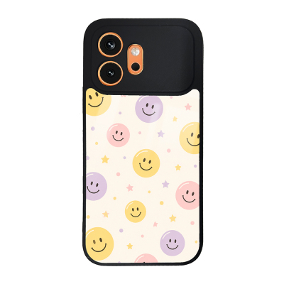 Zore Lusi Patterned Case with Camera Protection for Honor 600 5G Gülen Yüzler