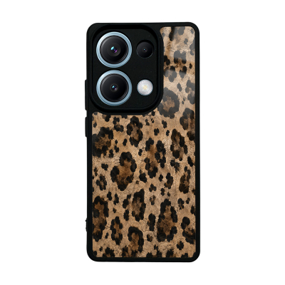 Zore Lusi Patterned Case with Camera Protection for Xiaomi Redmi Note 13 Pro 4G Kahve Leopar