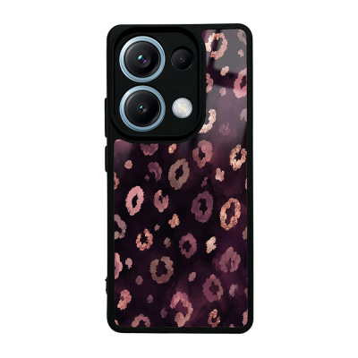 Zore Lusi Patterned Case with Camera Protection for Xiaomi Redmi Note 13 Pro 4G Pembe Leopar