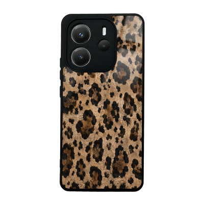 Zore Lusi Patterned Case with Camera Protection for Xiaomi Redmi Note 14 4G Kahve Leopar