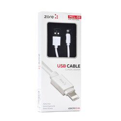 Zore MCL-02 Lightning Usb Cable White