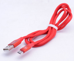 Zore Metal Tipped 8600 Micro Usb Cable Red