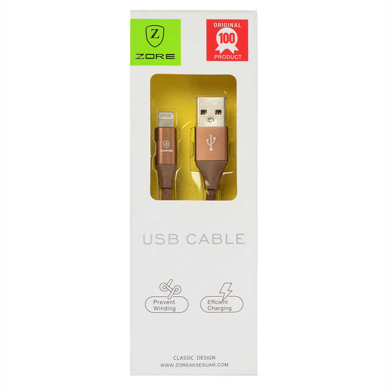 Zore Metal Uçlu Lightning Usb Kablo - 10