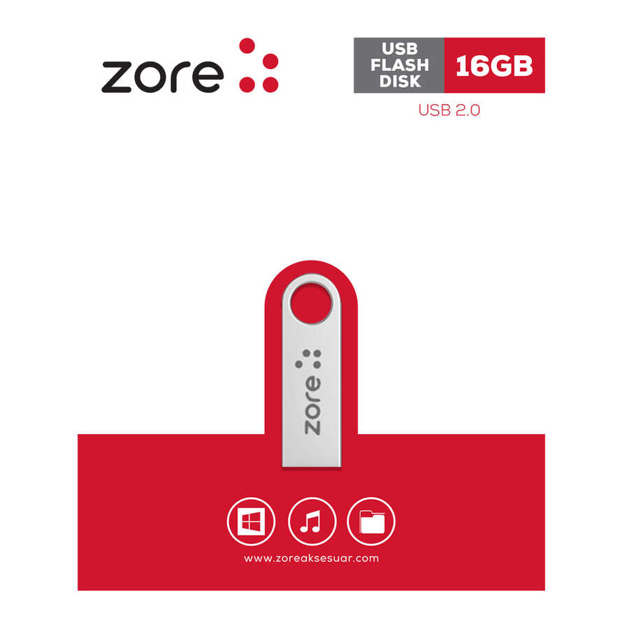 Zore Metal USB Flash Disk 16GB - 1