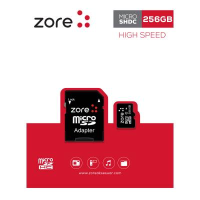 Zore Micro SD Memory Card 256GB Black