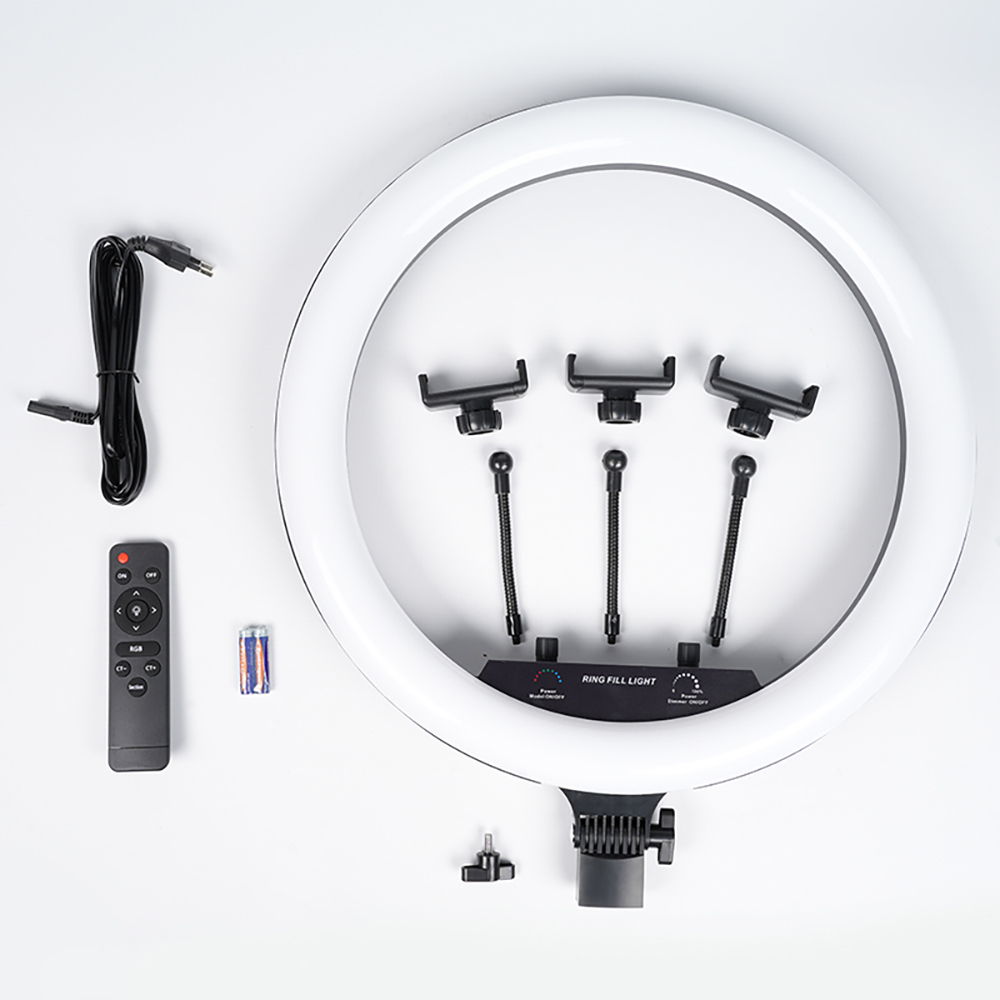 Zore MJ-56 Uzaktan Kumandalı 21 inç Işıklı Telefon Tutucu Ring Light - 3