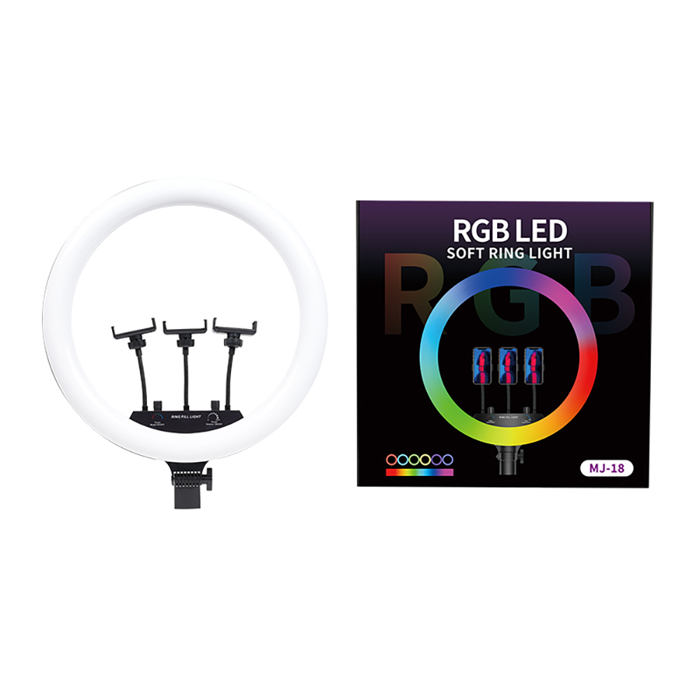 Zore MJ-56 Uzaktan Kumandalı 21 inç Işıklı Telefon Tutucu Ring Light - 4