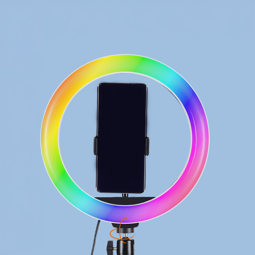 Zore MJ20 RGB Light 8 inch Light Phone Holder Ring Light - 6
