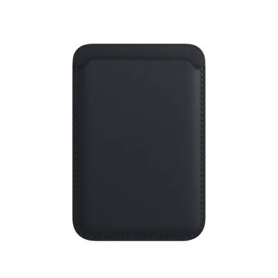 Zore New Magsafe Card Holder with Faux Leather Look Black