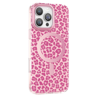 Zore Paris Veyro TPU Case for Apple iPhone 16 Pro Max with M-Safe Charging Support Pink