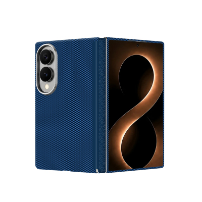 Zore Paris Zerre Hard PC Case with M-Safe Charging for Galaxy Z Fold 8 Navy blue