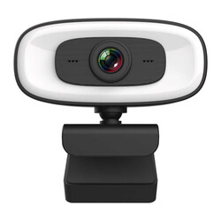 Zore PC-10 2K HD Görüntü Kaliteli Mikrofonlu Işıklı Tak Çalıştır Webcam Beyaz