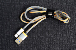 Zore Poro Lightning Usb Cable 1M Gold-Gri