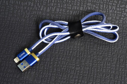 Zore Poro Lightning Usb Cable 1M Beyaz-Mavi
