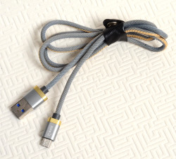 Zore Poro Micro Usb Kablo 1M Gold-Gri