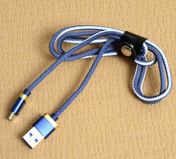 Zore Poro Type-C Usb Cable 1M Beyaz-Mavi