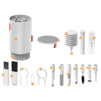 Zore Q20 20 in 1 Multifunctional Electronic Device Cleaning Kit White