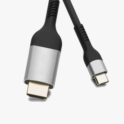 Zore QG06 8K 60 Hz Picture Quality Type-C to HDMI Cable 1.8M Grey