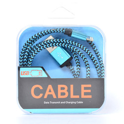 Zore Rope Lightning Usb Cable Blue