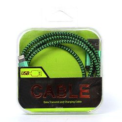 Zore Rope Lightning Usb Cable Green