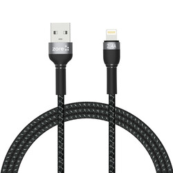 Zore Shira Series Lightning Usb Cable 1 Meter Black