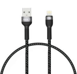 Zore Shira Series Lightning Usb Cable 30 cm Black