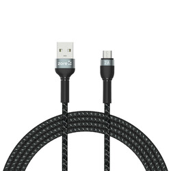 Zore Shira Series Micro Usb Cable 2 Meter Black