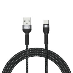 Zore Shira Series Type-c Usb Cable 2 Meter Black