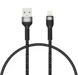Zore Shira Serisi Lightning USB Kablo 30cm Siyah