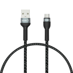 Zore Shira Serisi Micro USB Kablo 30cm Siyah