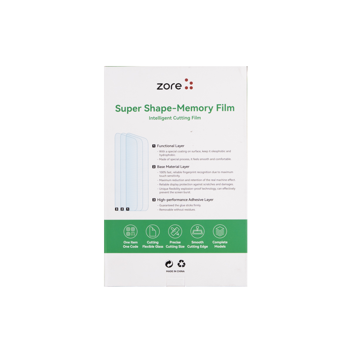 Zore Special Edition PVC Good One Clear Screen Protector 196mm x 125mm 50 Pieces - 3