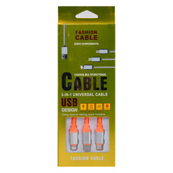 Zore Suffie MTL 3 in 1 Usb Cable Orange