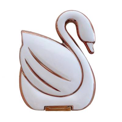 Zore Swan Figured Mobile Phone Stand White