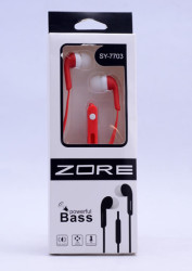 Zore SY-7703 Mp3 Stereo Headphone Red
