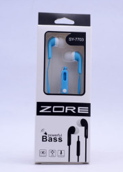 Zore SY-7703 Mp3 Stereo Headphone Blue