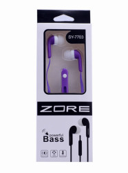 Zore SY-7703 Mp3 Stereo Headphone Purple