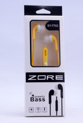 Zore SY-7703 Mp3 Stereo Headphone Yellow
