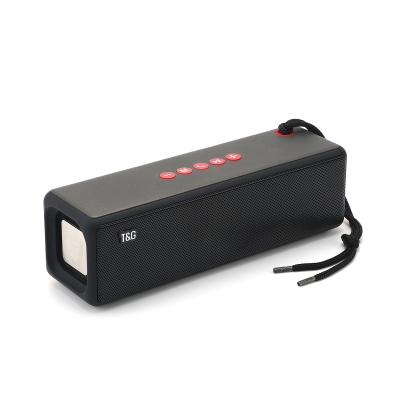 Zore TG271 Bluetooth Speaker with Rope Accessory FM Radio Feature AUX USB Card Reader Port Speaker Black