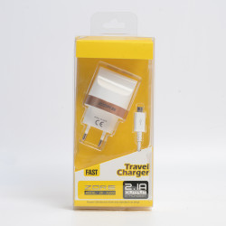 Zore Tiger 2000 Mah 2 in 1 Micro Home Charger Set White