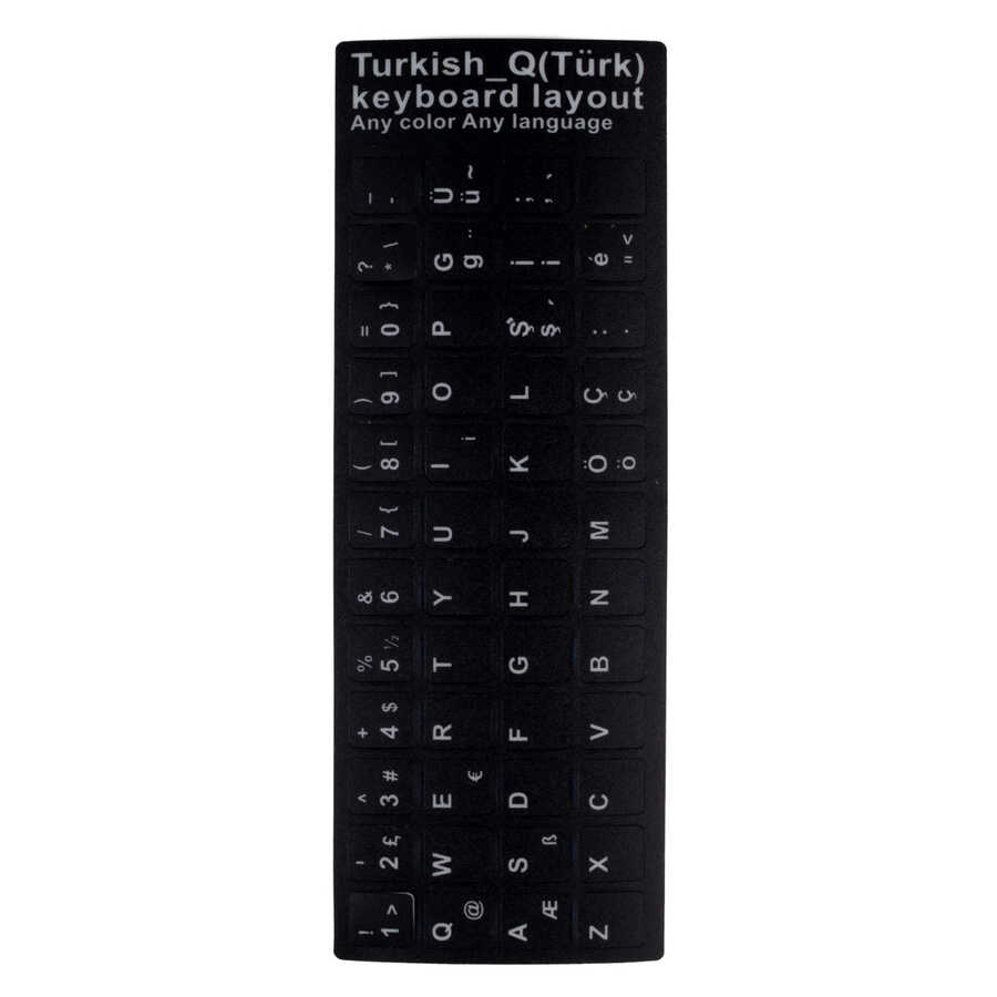Zore Turkish Character Keycap Protector Sticker - 3